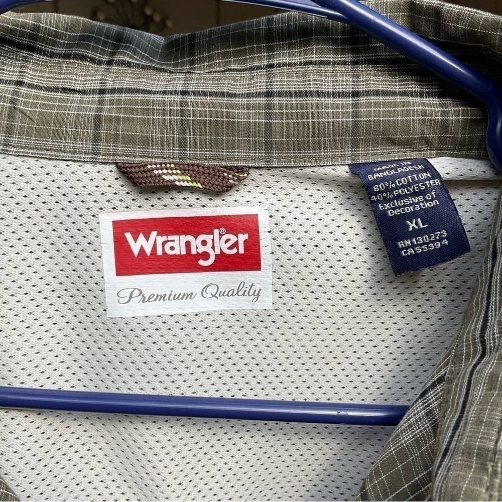 Mens WRANGLER PREMIUM WESTERN SHIRT SIZE XL - Picture 4 of 5